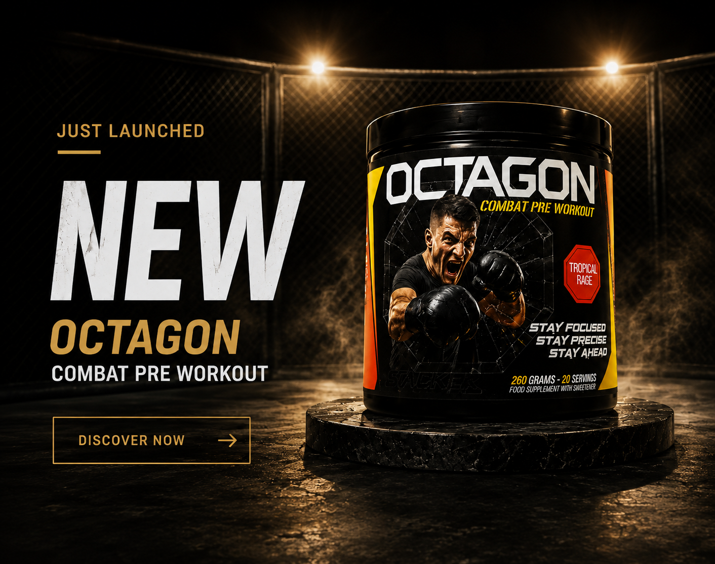 Just launched: Octagon Combat Pre Workout